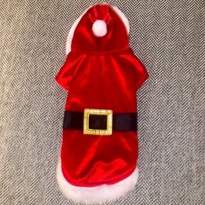 NWOT Santa Claus Dog Outfit Size XS/S